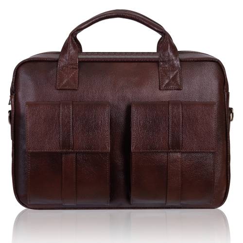 Torba męska skórzana Tizano TM04 czekolada