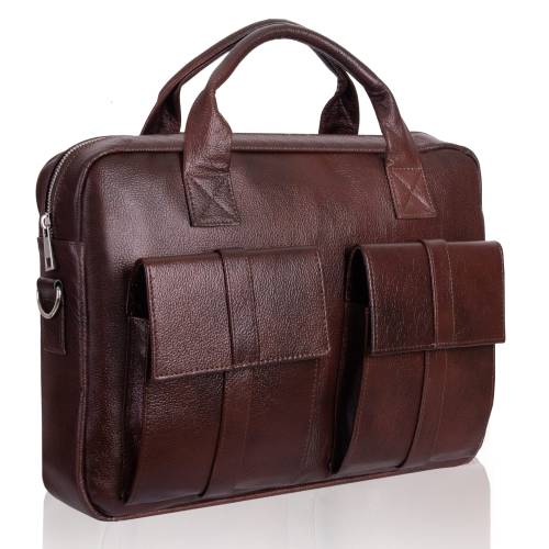 Torba męska skórzana Tizano TM04 czekolada