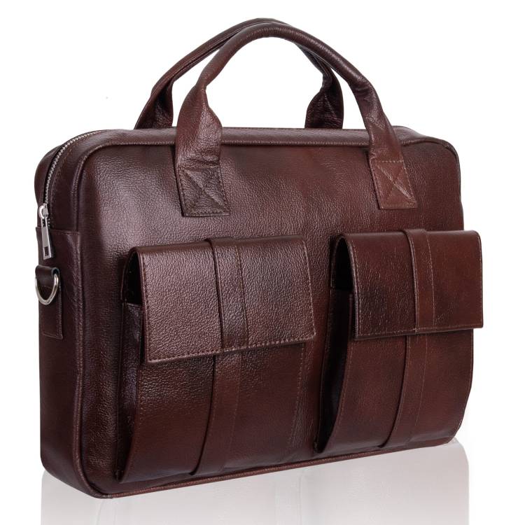 Torba męska skórzana Tizano TM04 czekolada