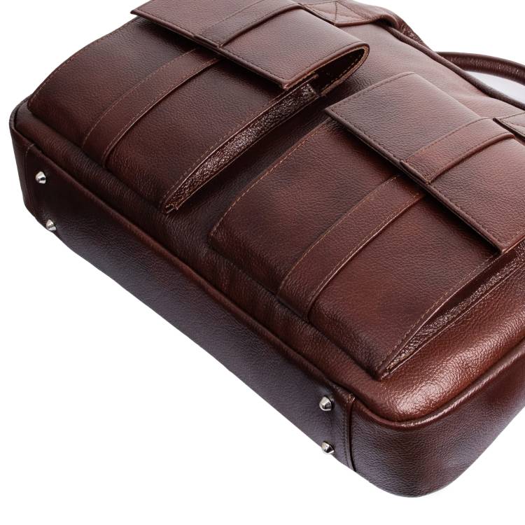 Torba męska skórzana Tizano TM04 czekolada