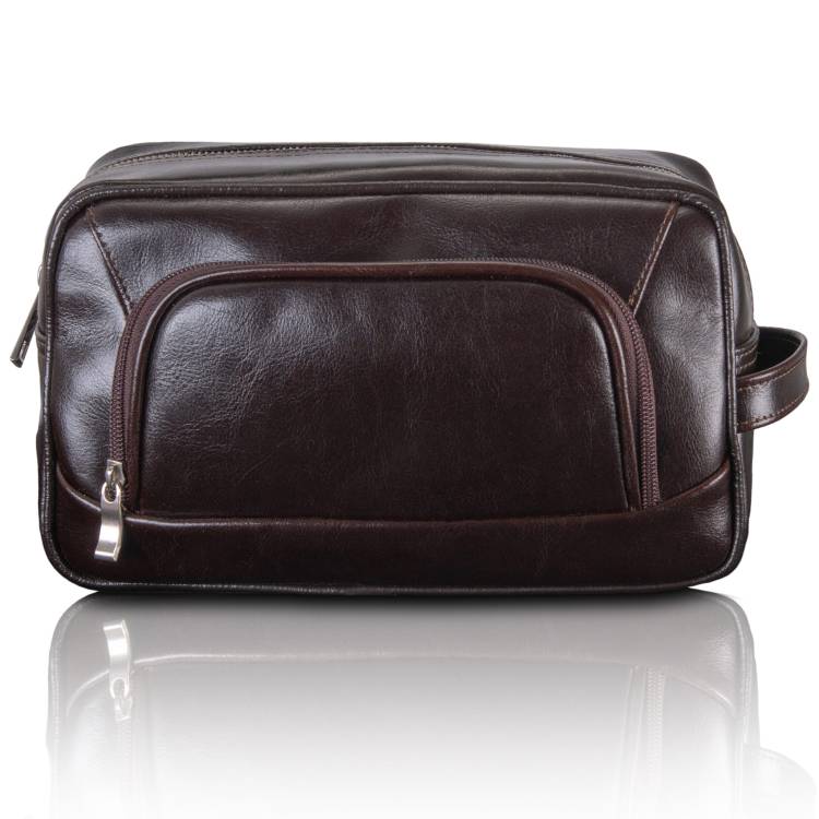 Kosmetyczka skórzana Tizano KM4 czekolada