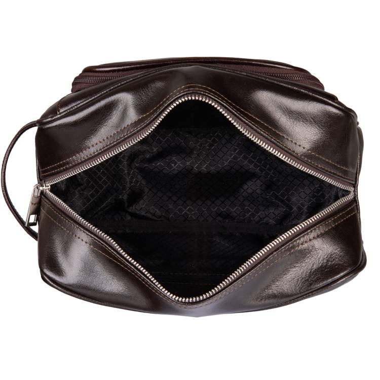 Kosmetyczka skórzana Tizano KM4 czekolada