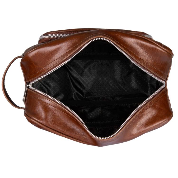 Kosmetyczka skórzana Tizano KM4 brąz