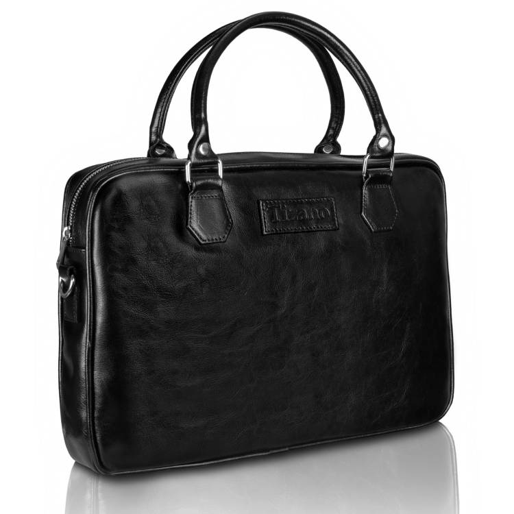 Torba skórzana Tizano TM05 czarna