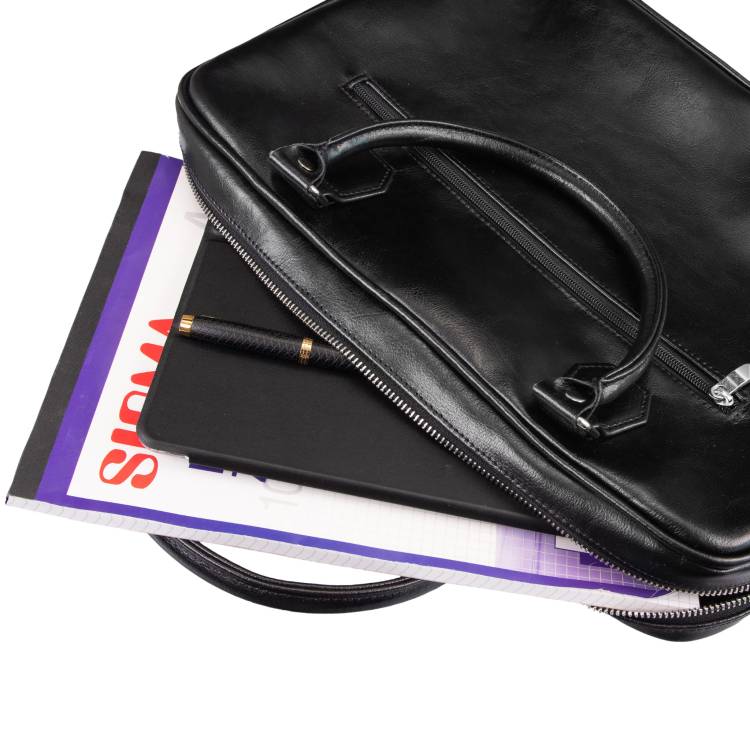 Torba skórzana Tizano TM05 czarna