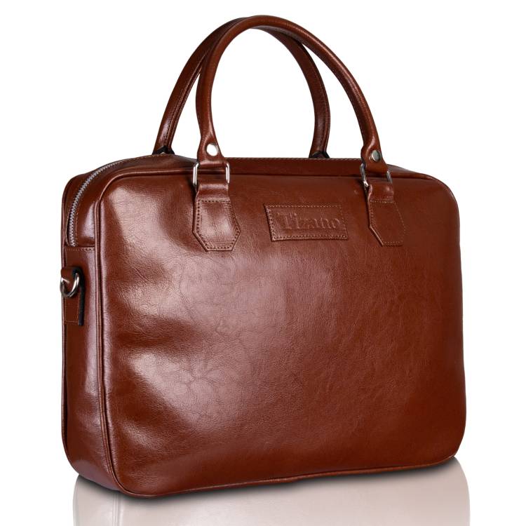 Torba skórzana Tizano TM05 brąz
