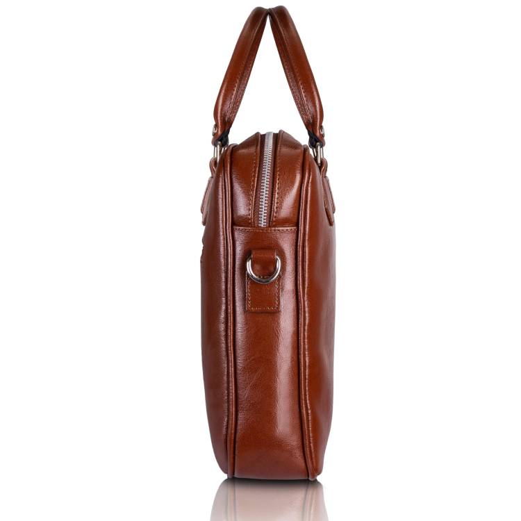 Torba skórzana Tizano TM05 brąz