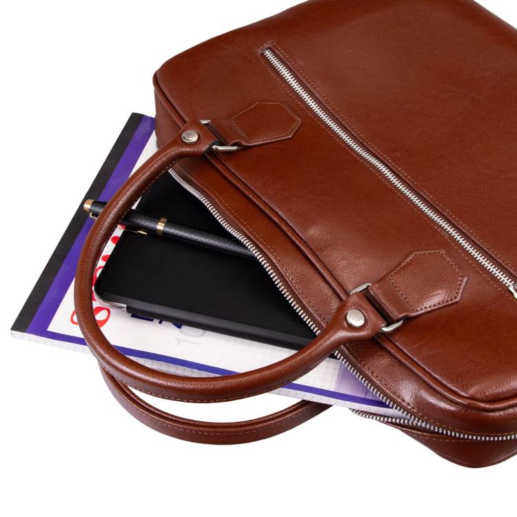 Torba skórzana Tizano TM05 brąz