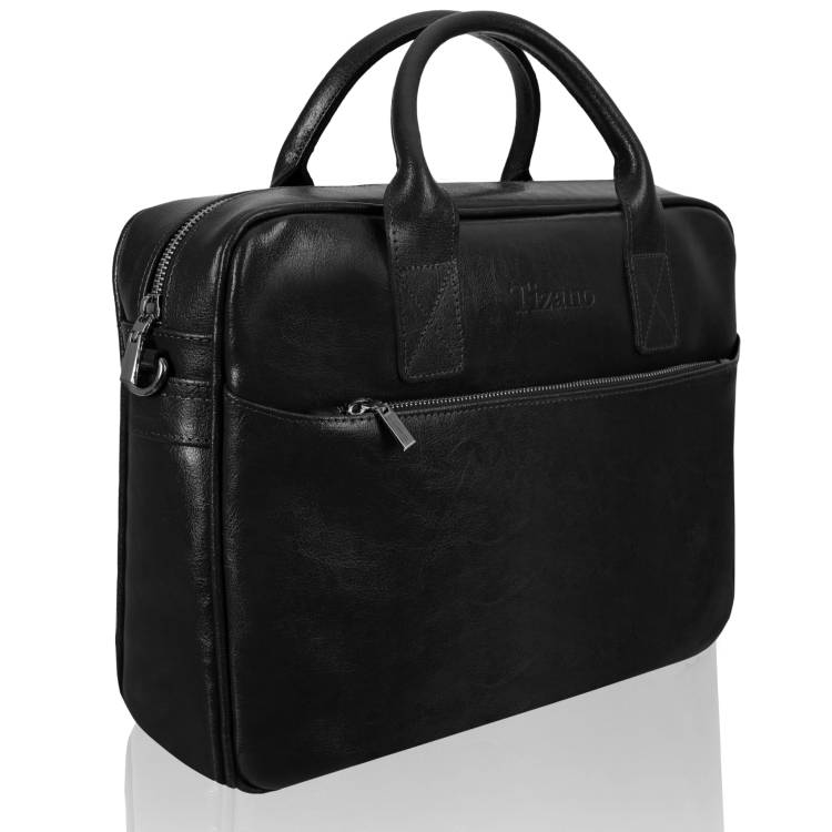 Torba męska skórzana Tizano TM06 czarna