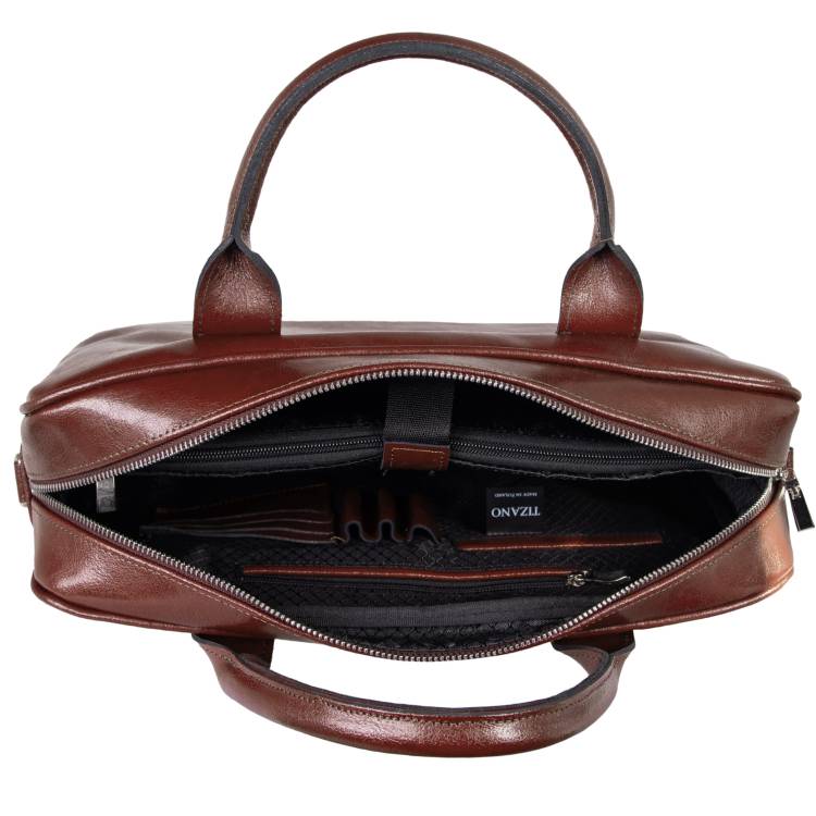Torba męska skórzana Tizano TM06 brąz