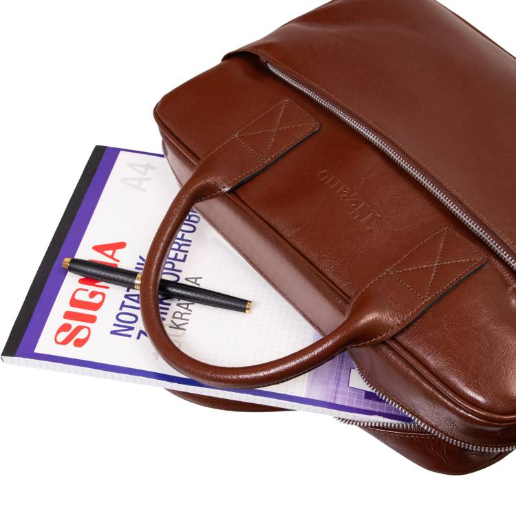 Torba męska skórzana Tizano TM06 brąz