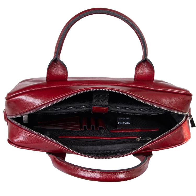 Torba męska skórzana Tizano TM06 bordo