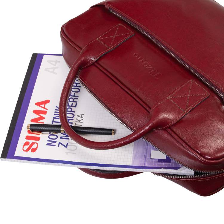 Torba męska skórzana Tizano TM06 bordo