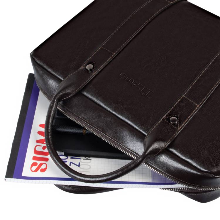 Torba męska skórzana Tizano TM07 czekolada