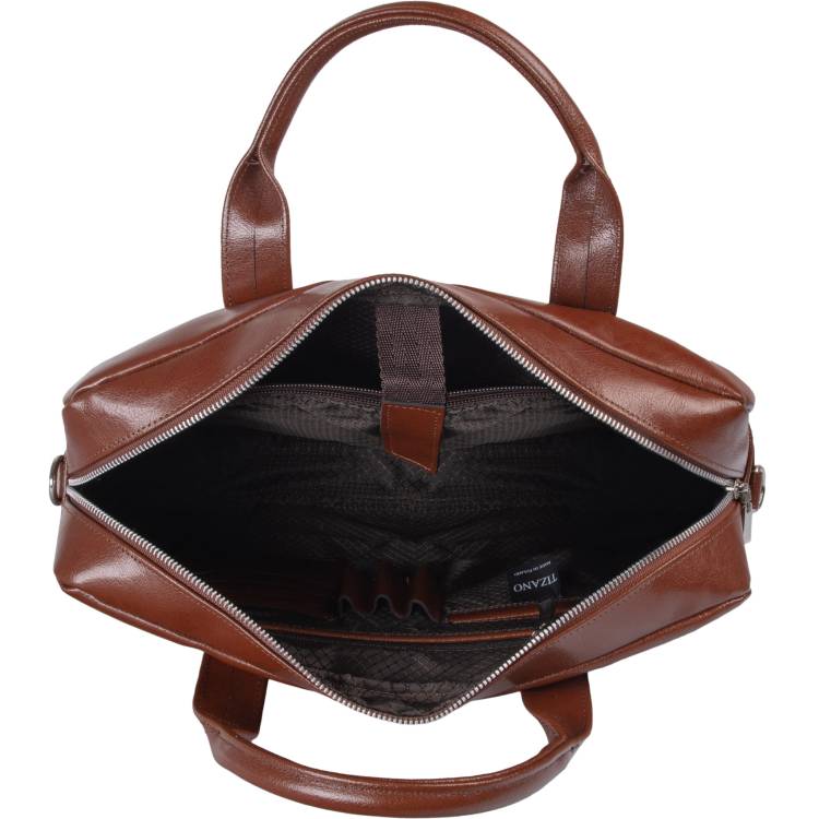Torba męska skórzana Tizano TM07 brąz