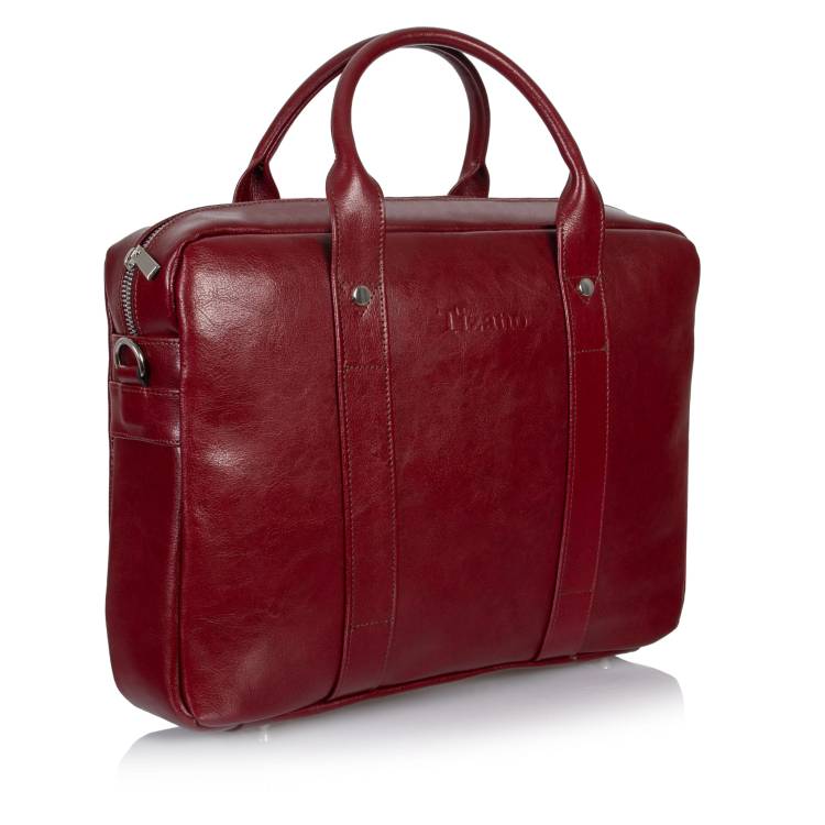 Torba męska skórzana Tizano TM07 bordo