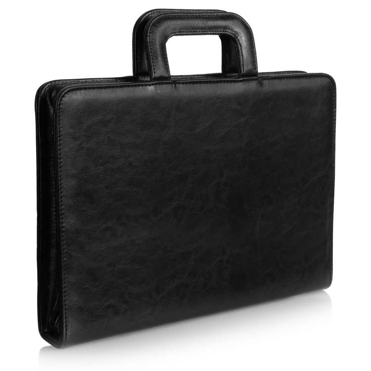 Aktówka skórzana Tizano BWS13 czarna