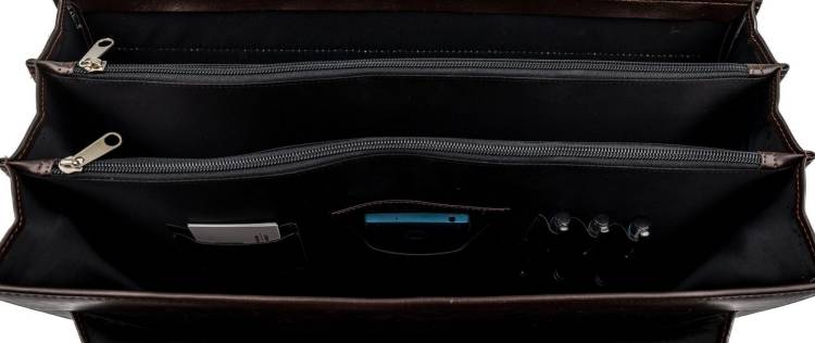 Pojemna męska aktówka Tizano T01 czekolada