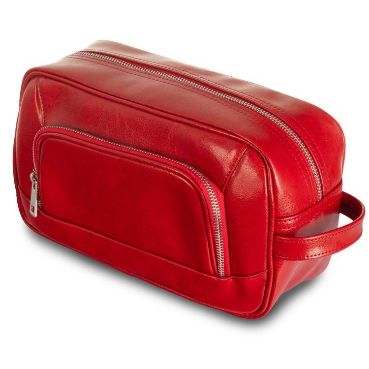 Kosmetyczka skórzana Tizano KM4 czerwona