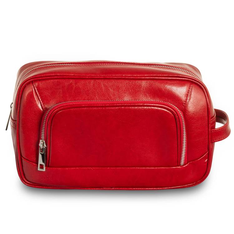 Kosmetyczka skórzana Tizano KM4 czerwona