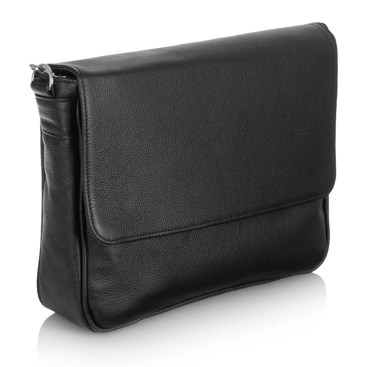 Torba męska Tizano TM17 czarna skóra naturalna