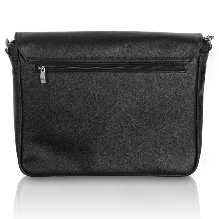 Torba męska Tizano TM17 czarna skóra naturalna