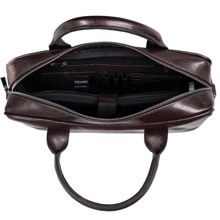 Torba męska skórzana Tizano TM11 czekolada