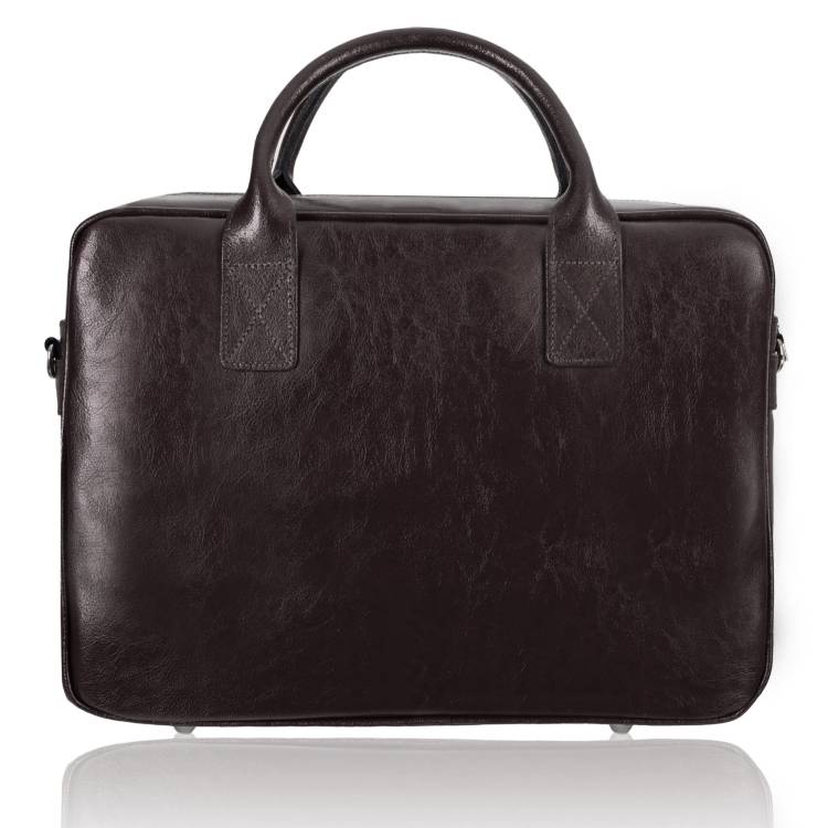 Torba męska skórzana Tizano TM11 czekolada