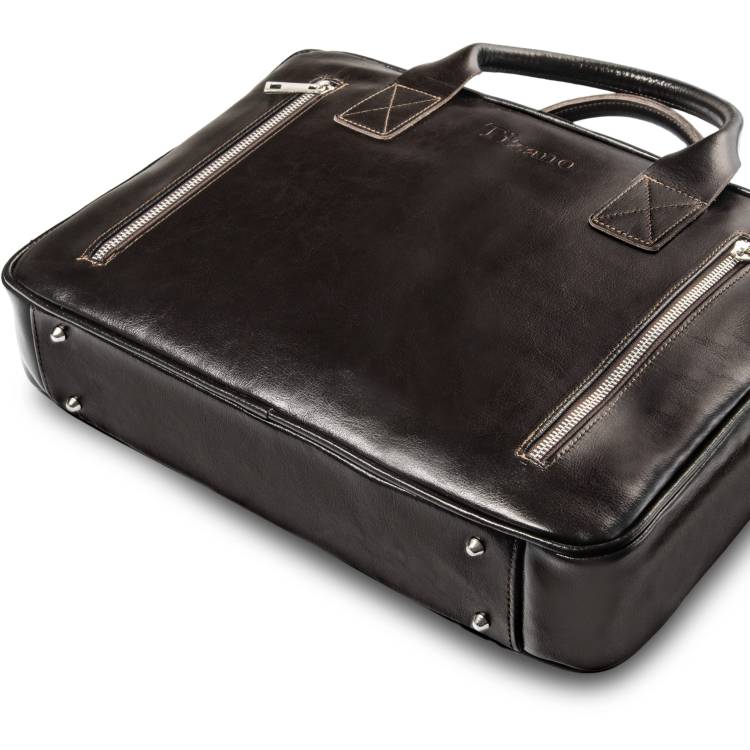 Torba męska skórzana Tizano TM08 czekolada