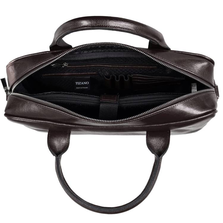 Torba męska skórzana Tizano TM08 czekolada