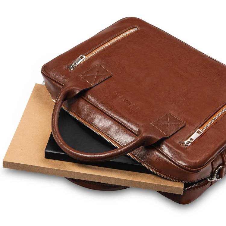 Torba męska skórzana Tizano TM08 brąz