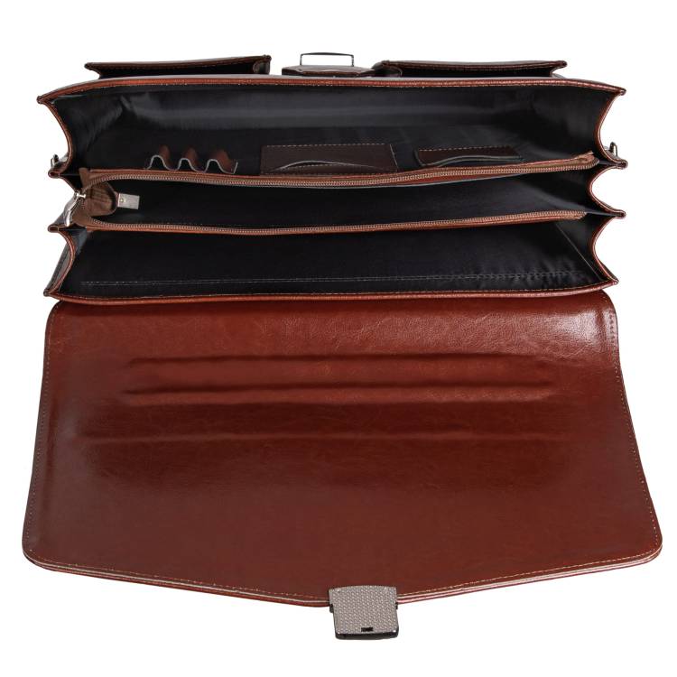 Teczka męska skórzana Tizano TS02 brąz