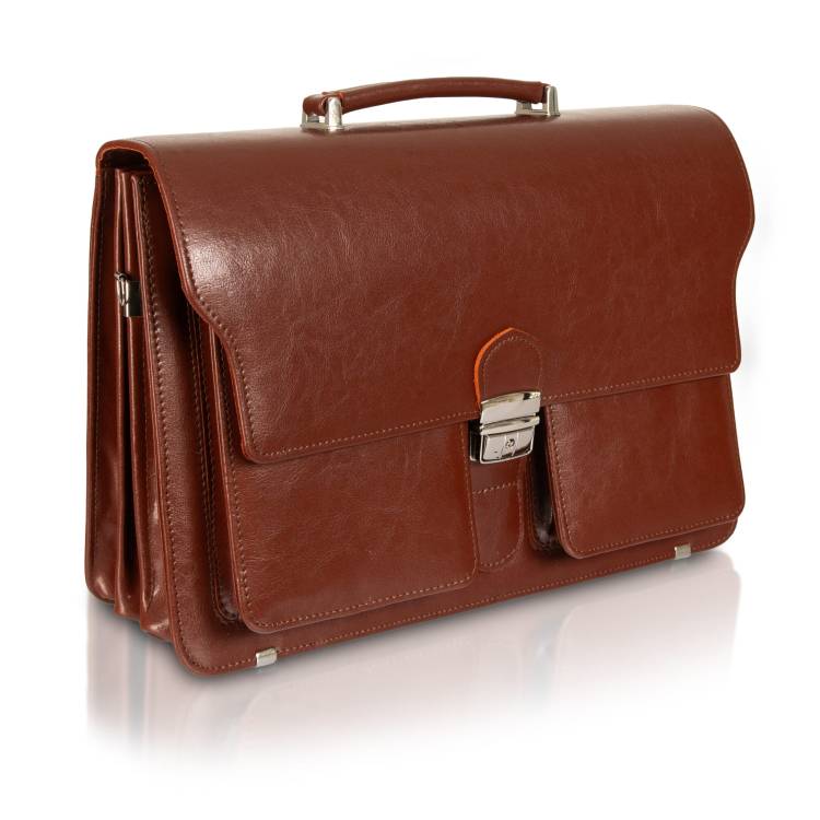 Teczka skórzana Tizano TS18 brązowa
