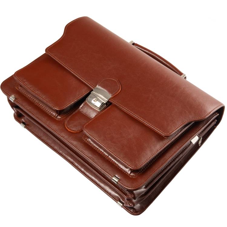 Teczka skórzana Tizano TS18 brązowa