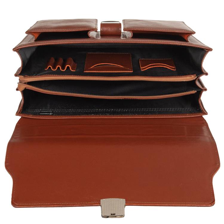 Teczka skórzana Tizano TS18 brązowa