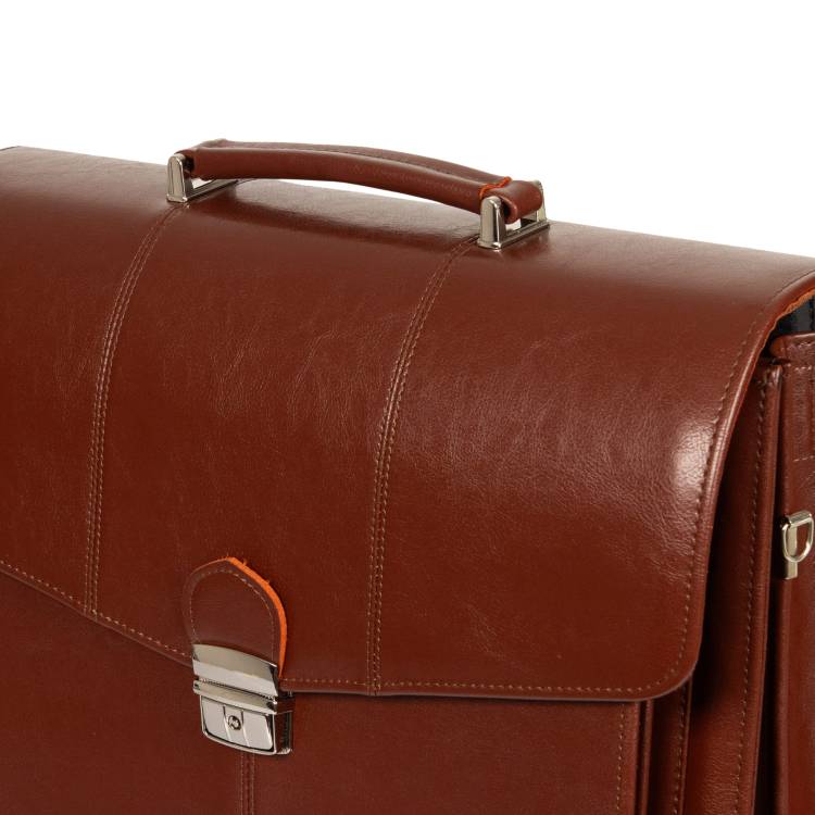 Teczka męska skórzana Tizano TS17 brązowa