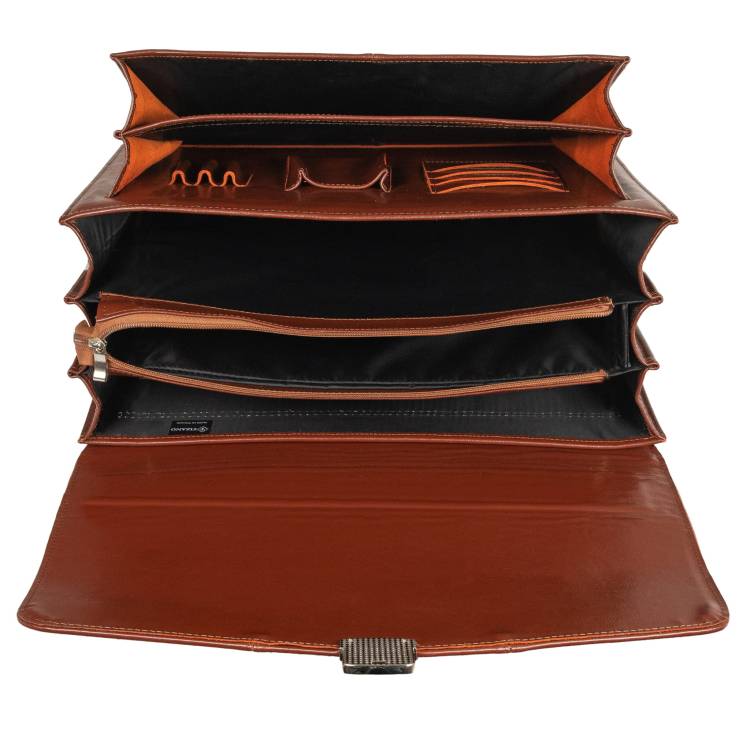 Teczka męska skórzana Tizano TS17 brązowa