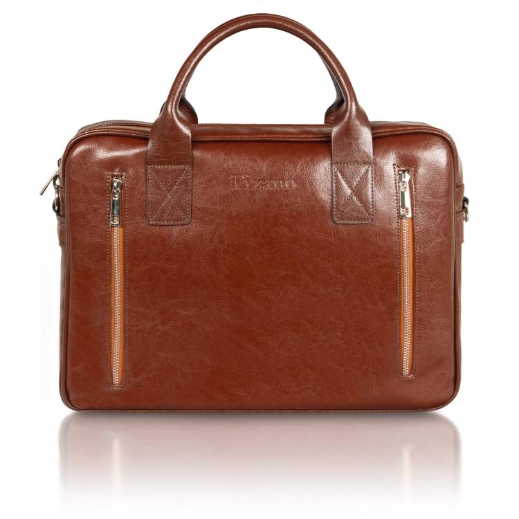 Torba męska skórzana Tizano TM08 brąz