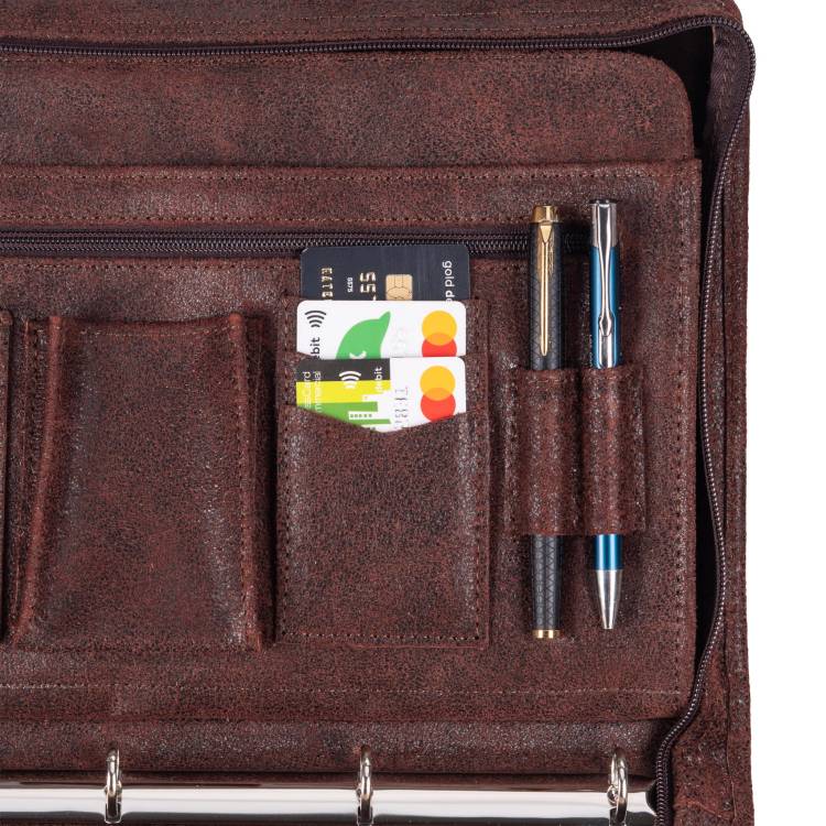 Aktówka skórzana Tizano BWS01 czekolada krek