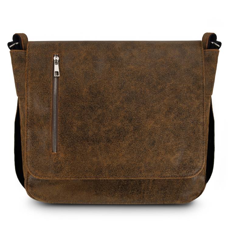 Torba męska skóra naturalna Tizano TM16 brąz krek