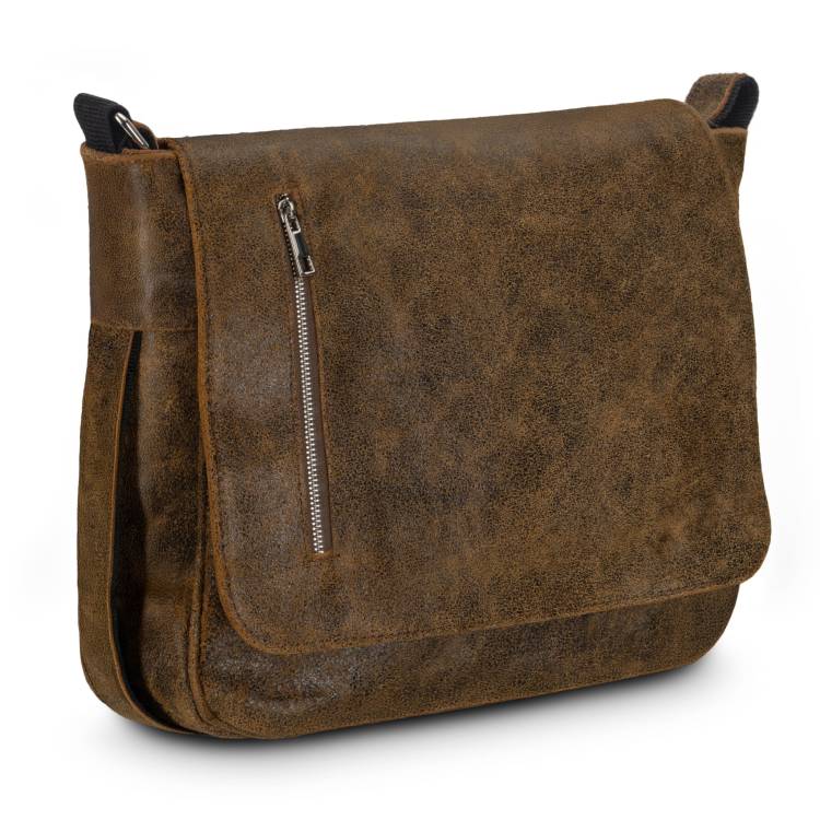 Torba męska skóra naturalna Tizano TM16 brąz krek