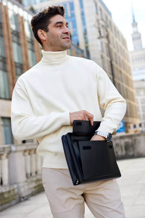 Aktówka A4 Tizano BW13 z kieszonką czarny