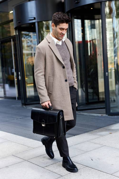 Teczka męska skórzana Tizano TS17 czarna