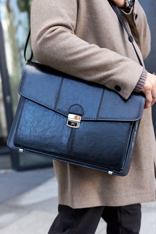 Teczka męska skórzana Tizano TS17 czarna