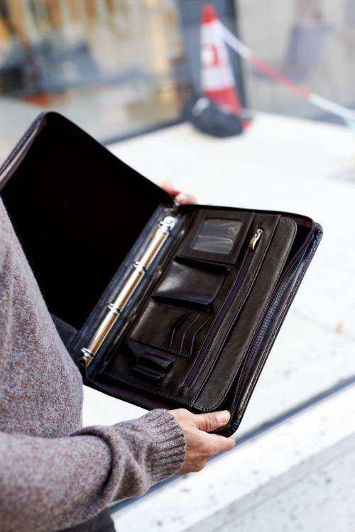 Aktówka skórzana Tizano BWS01 czekolada