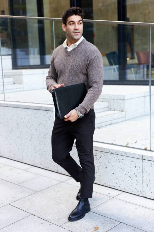 Aktówka skórzana Tizano BWS01 czarna