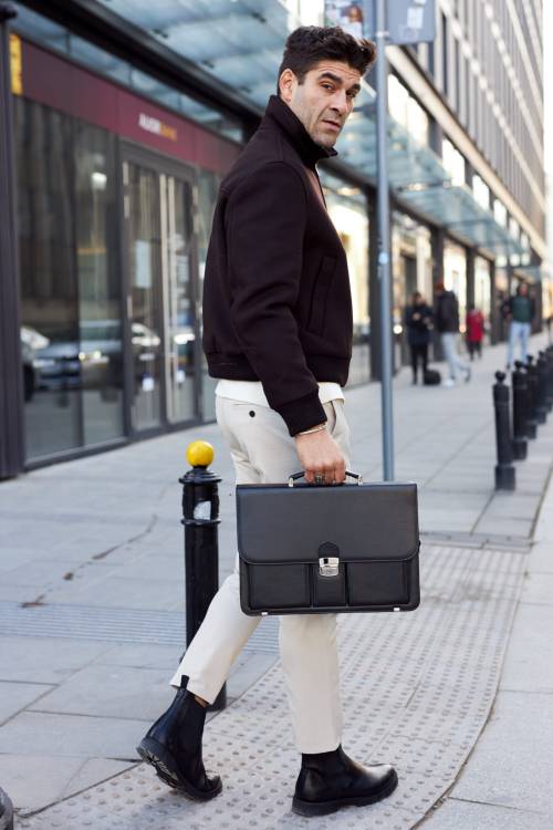 Teczka męska do pracy Tizano T10 czarna