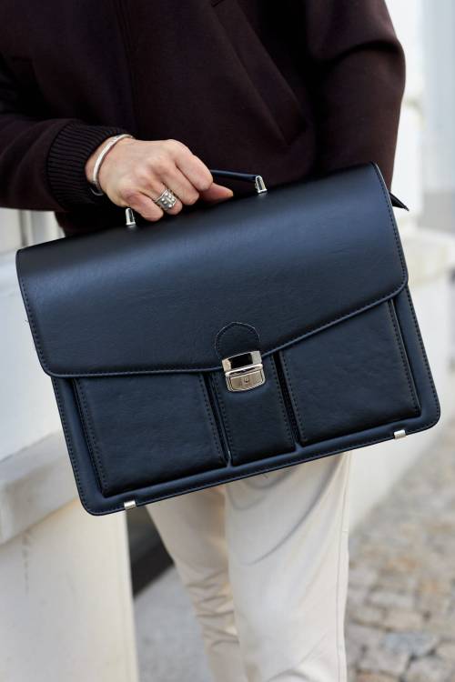 Duża teczka męska Tizano T02 czarna