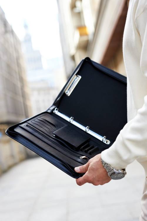 Męska aktówka A4 Tizano BW05 czarny