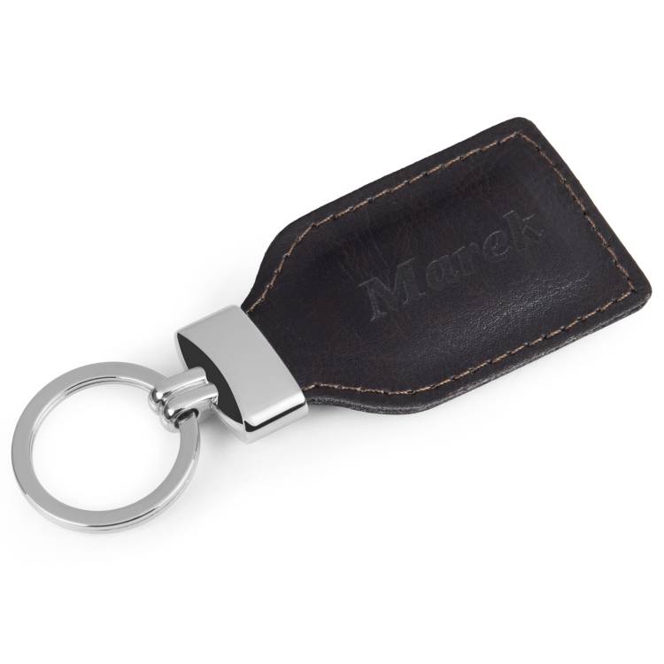 Brelok ze skóry naturalnej z grawerem